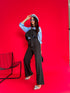 Classic pants + accessory "AVANT-GARDE P7570" - BLACK